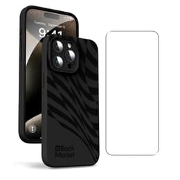 Back Market Cover iPhone 15 Pro Max e shermo protettivo - Plastica riciclata - Nero