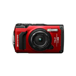 Macchina fotografica compatta TG-7 - Rosso + OM SYSTEM LENS FCON-T01 Convertisseur Fisheye f/2.0-4.9