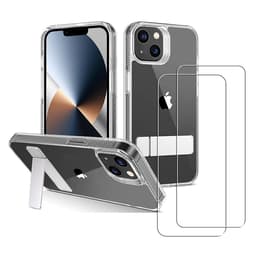 Cover iPhone 13 e 2 schermi di protezione - TPU - Trasparente