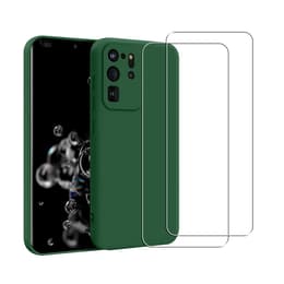 Cover Galaxy S20 Ultra 5G e 2 schermi di protezione - TPU - Verde