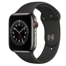 Apple Watch (Series 6) 2020 GPS + Cellular 44 mm - Acciaio inossidabile Grafite - Nero