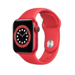 Apple Watch Series 6 (2020) GPS + Cellular 44 mm - Alluminio Rosso - Cinturino Sport Rosso