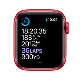 Apple Watch Series 6 (2020) GPS + Cellular 44 mm - Alluminio Rosso - Cinturino Sport Blu