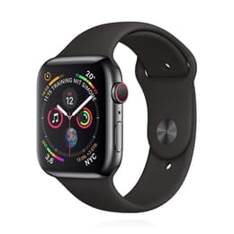Apple Watch (Series 4) 2018 GPS 44 mm - Acciaio inossidabile Grigio Siderale - Nero